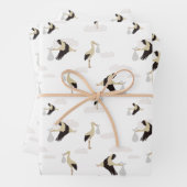 Stork Newborn Baby Boy Girl Pattern Geschenkpapier Set (Beispiel)