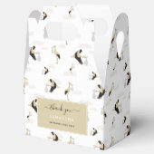 Stork Newborn Baby Boy Girl Pattern Geschenkschachtel (Geöffnet)