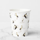 Stork Newborn Baby Boy Girl Pattern Pappbecher (Links)