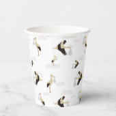 Stork Newborn Baby Boy Girl Pattern Pappbecher (Vorderseite)