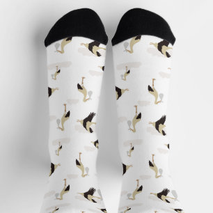 Stork Newborn Baby Boy Girl Pattern Socken