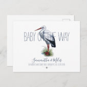 Stork Pregnancy Ankündigung (Vorne/Hinten)