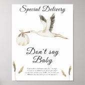 Stork - Sag kein Babyposter Poster (Vorne)