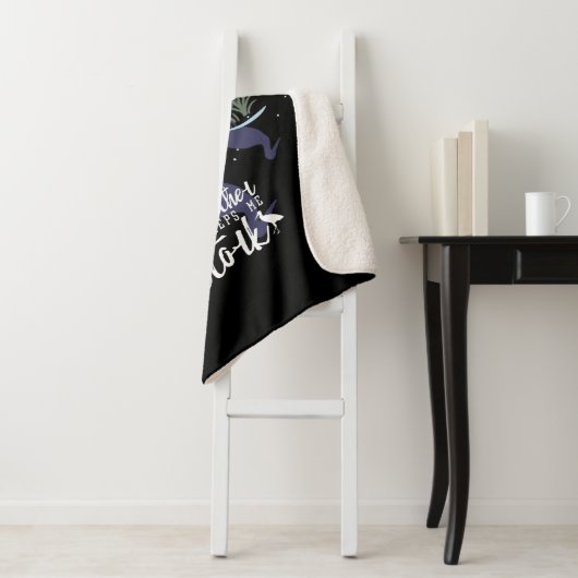 Stork-Spaß: 'Meine Feder Behalte mich Stork' Sherpadecke (Beispiel)