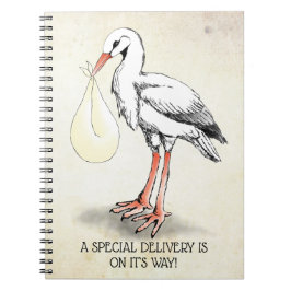Stork Special Delivery Notebook (neutral) Notizblock