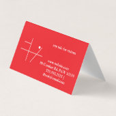 Stork Speed Liner Business Card Visitenkarten (Rückseite)