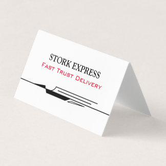 Stork Speed Liner Business Card Visitenkarten