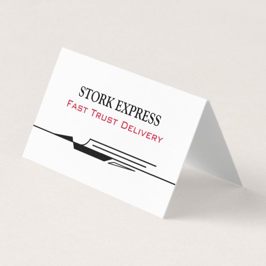 Stork Speed Liner Business Card Visitenkarten (Vorderseite)