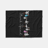 Stork Squad Nurse Labor and Delivery Edition Fleecedecke (Vorderseite (Horizontal))