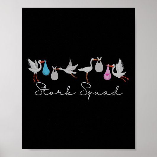 Stork Squad Nurse Labor and Delivery Edition Poster (Vorne)