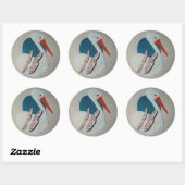 Stork Storks Baby Newborns Sticker (Blatt)