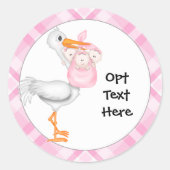 Stork & Triplet Girls Stickers (Vorderseite)