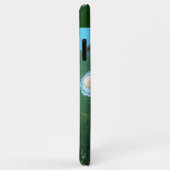 STORK-TWIN-BABY-DUSCHE, rosa, Aquamarin-blaue Mono Case-Mate iPhone Hülle (Hinten/Rechts)