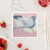 Stork und Baby Girl Cocktail Napkins Serviette (Beispiel)