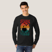Stork Vibes Storks Egrets Herons Ornithologists 1 T-Shirt (Vorne ganz)