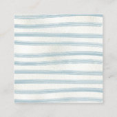 Stork Wappen Diaper Raffle Quadratische Visitenkarte (Rückseite)