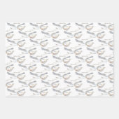 Stork Wildblume Ribbon Babydusche Geschenkpapier Set (Vorderseite 3)