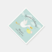 Stork Yellow Baby Bundle Baby Dusche Serviette (Ecke)