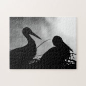 Storks Silhouette, Jigsaw Puzzle (Horizontal)