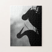 Storks Silhouette, Jigsaw Puzzle (Vertikal)