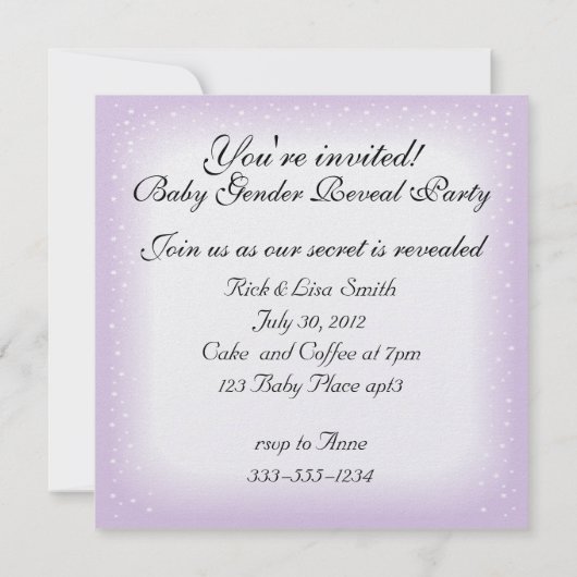 Storks und Babys Party-Invit Einladung (Rückseite)