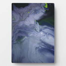 Storm Acrylic Pour Painting Plaque Fotoplatte