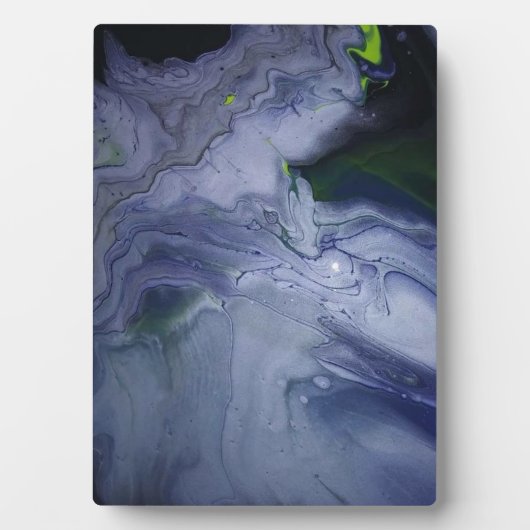 Storm Acrylic Pour Painting Plaque Fotoplatte (Vorderseite)