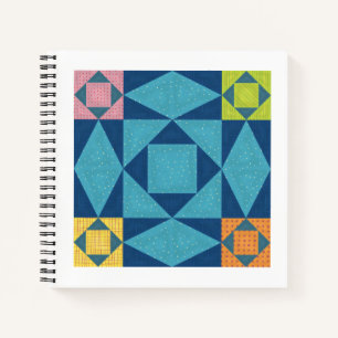Storm am Sea QuilSquare Notebook Notizblock