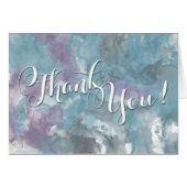 STORM BLAUE WATERCOLOR HIBISKUS WEDD (Vorderseite (Horizontal))