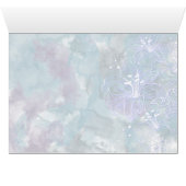 STORM BLAUE WATERCOLOR HIBISKUS WEDD (Innenansicht Horizontal (Unten))