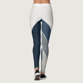Storm Blue und Grey City Summer Zuhause Leggings (Rückseite)