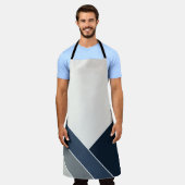 Storm Blue und Grey City Summer Zuhause Schürze (Getragen)