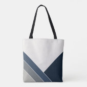 Storm Blue und Grey City Summer Zuhause Tasche (Rückseite)