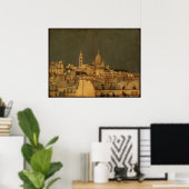 Storm Brewing Behind Sacre Coeur Poster (Heimbüro)