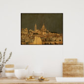 Storm Brewing Behind Sacre Coeur Poster (Küche)