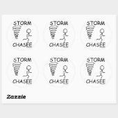 Storm Chasee Runder Aufkleber (Blatt)