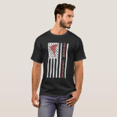 Storm Chaser American Flag Storm Chasing Tornado C T-Shirt (Vorne ganz)