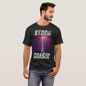 Storm Chaser Blitzwetterbild T-Shirt (Vorne ganz)