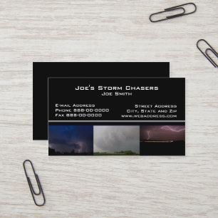 Storm Chaser Business Card Visitenkarte