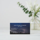 Storm Chaser Business Card Visitenkarte (Stehend Vorderseite)