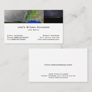 Storm Chaser Business Card Visitenkarte