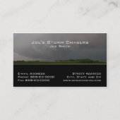 Storm Chaser Business Card Visitenkarte (Vorderseite)
