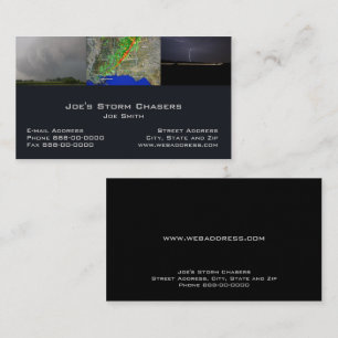 Storm Chaser Business Card Visitenkarte