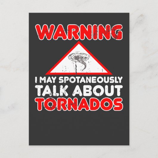 Storm Chaser Funny Storm Hunter Quote Wetter Postkarte (Vorderseite)