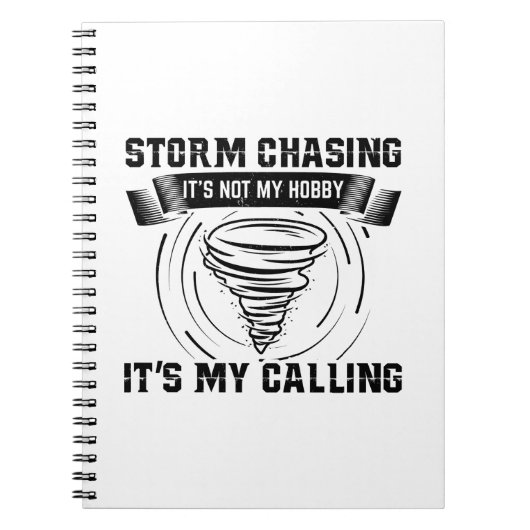 Storm Chaser Geschenke | Storm Chasing Lightning H Notizblock (Vorderseite)