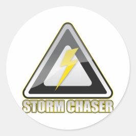 Storm Chaser Lightning Runder Aufkleber
