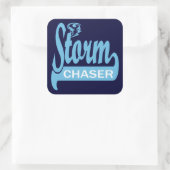Storm Chaser Quadratischer Aufkleber (Tasche)