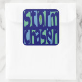 Storm Chaser Quadratischer Aufkleber (Tasche)