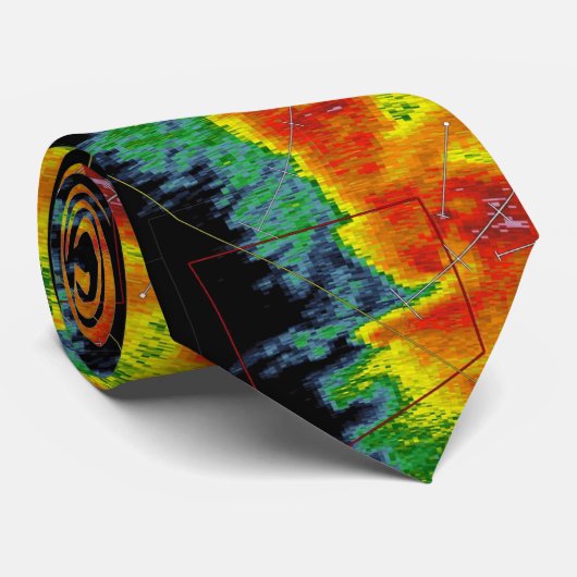 Storm Chaser Radar Image Krawatte (Gerollt)