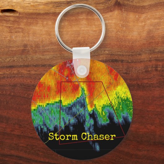 Storm Chaser Radar Image Schlüsselanhänger (Vorderseite)